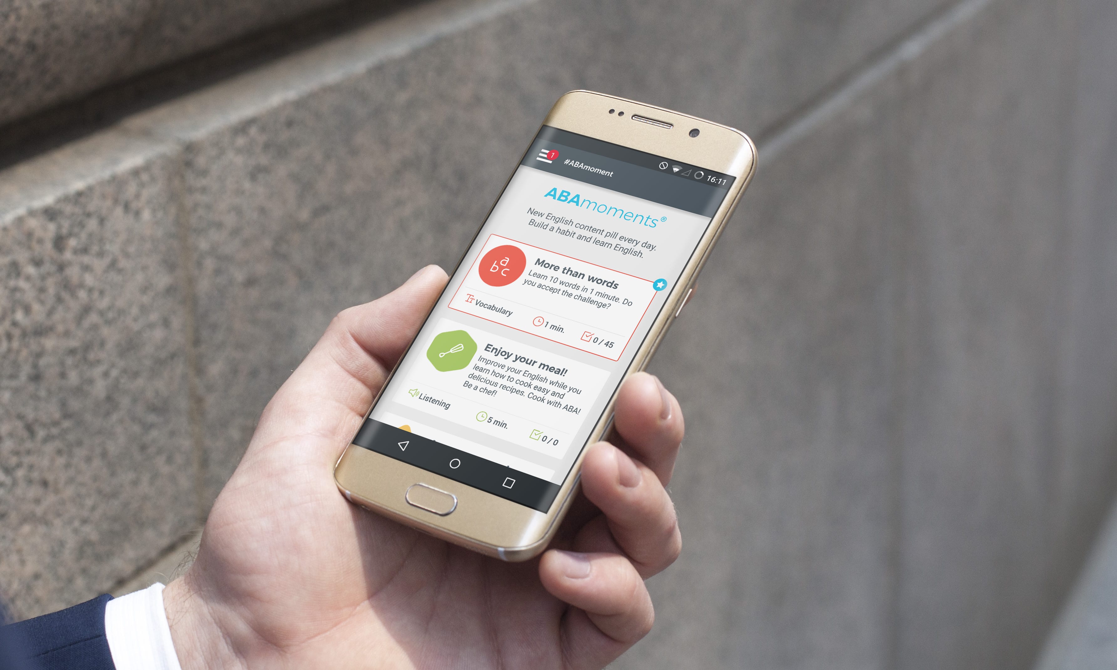 ABAmoments: The new way to practise English even for the busiest people ABAmoments: The new way to practise English even for the busiest people