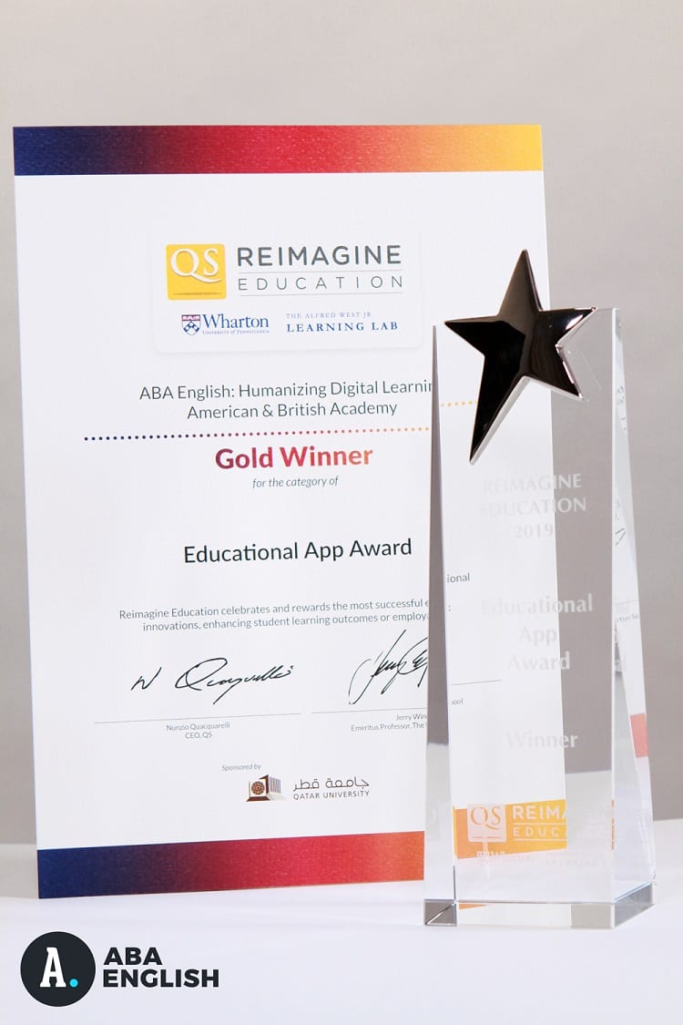ABA English es premiada como Mejor App Educativa 2018-2019 en los ‘Oscars de la Educación’ ABA English es premiada como Mejor App Educativa 2018-2019 en los ‘Oscars de la Educación’