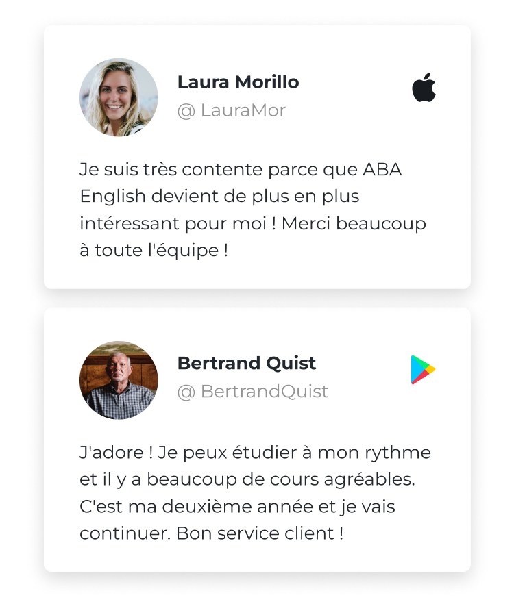 ABA English – Apprenez l’anglais. Nous vous guiderons pas à pas